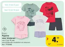 Carrefour Pyjama voor kinderen aanbieding