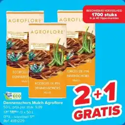 Carrefour Dennenschors mulch agroflore aanbieding