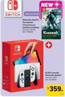 Carrefour OLED-console nintendo switch aanbieding