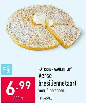 ALDI Verse bresiliennetaart aanbieding