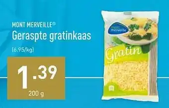 ALDI Geraspte gratinkaas aanbieding