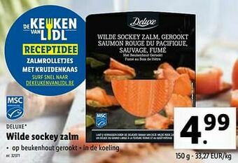 Lidl Wilde sockey zalm aanbieding