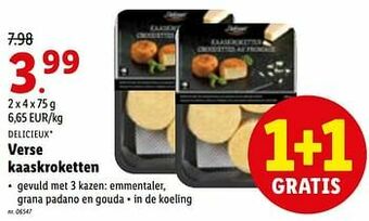 Lidl Verse kaaskroketten aanbieding