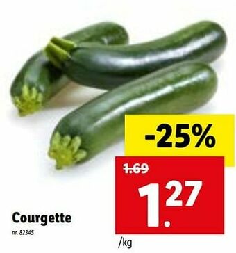 Lidl Courgette aanbieding