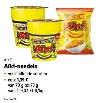 Aïki-noedels cup