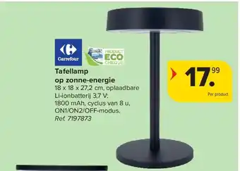 Carrefour Tafellamp op zonne-energie aanbieding