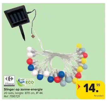 Carrefour Slinger op zonne-energie aanbieding