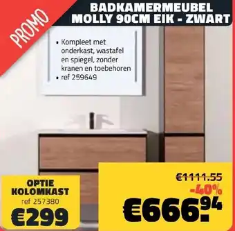 Bouwcenter Frans Vlaeminck Badkamermeubel Molly aanbieding