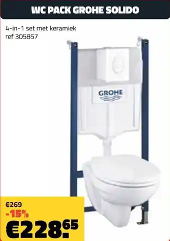 Bouwcenter Frans Vlaeminck WC pack grohe solido aanbieding