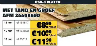 Bouwcenter Frans Vlaeminck OSB-3 Platen met Tand en Groef aanbieding