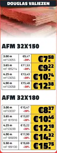 Bouwcenter Frans Vlaeminck Douglas Valiezen aanbieding