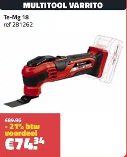 Bouwcenter Frans Vlaeminck Multitool varrito Te-Mg 18 aanbieding