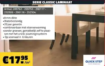 Bouwcenter Frans Vlaeminck Serie classic laminaat aanbieding