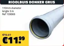 Bouwcenter Frans Vlaeminck Rioolbuis Donker Grijs aanbieding