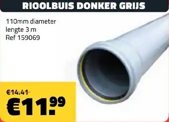 Bouwcenter Frans Vlaeminck Rioolbuis Donker Grijs aanbieding