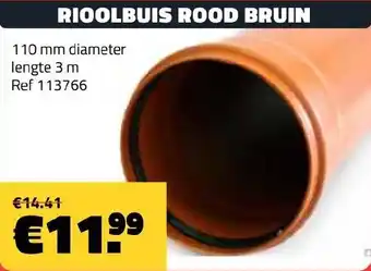 Bouwcenter Frans Vlaeminck Rioolbuis rood bruin aanbieding