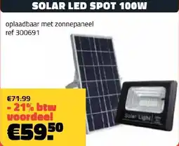 Bouwcenter Frans Vlaeminck Solar Led Spot 100W aanbieding