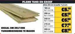 Bouwcenter Frans Vlaeminck Plank tand en groef aanbieding