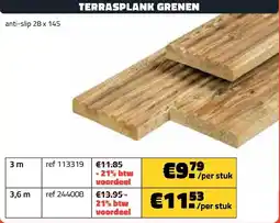Terrasplank grenen