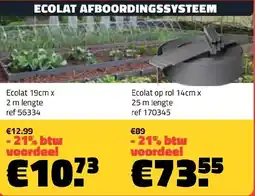 Bouwcenter Frans Vlaeminck Ecolat afboordingssysteem aanbieding