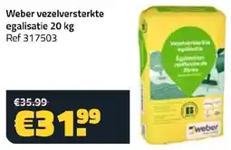 Weber vezelversterkte egalisatie