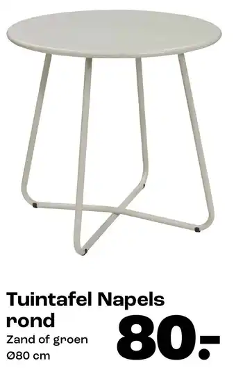 Kwantum Tuintafel Napels rond aanbieding