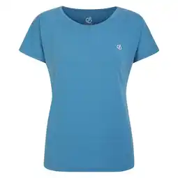 Decathlon Dames Persisting Marl Lichtgewicht Tshirt (Niagra Blauw) aanbieding