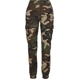 Decathlon Dames Camouflage Hoge Taille Cargo Broek (Houten Camo) aanbieding