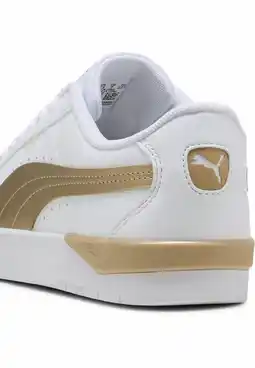 Decathlon Jada Classic Aqua Metallics sneakers voor dames PUMA White Alpine Snow Gold aanbieding