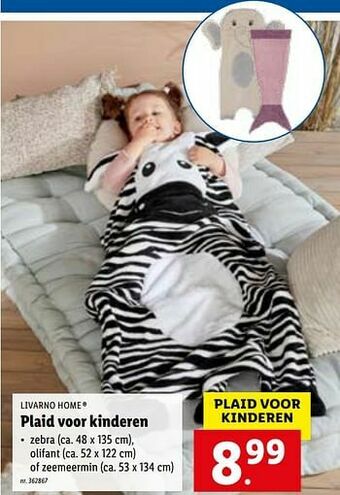 Lidl Plaid voor kinderen aanbieding