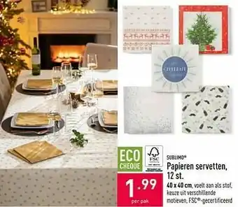 ALDI Papieren servetten aanbieding