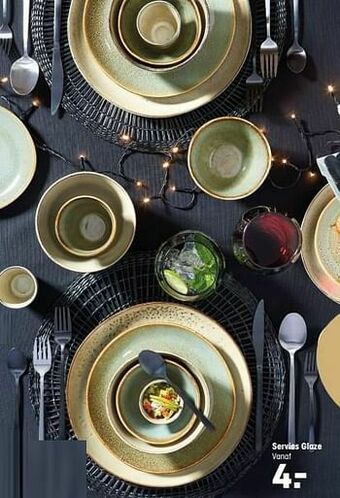 Kwantum Servies glaze aanbieding