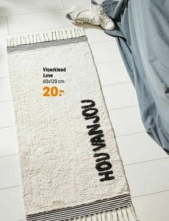 Kwantum Vloerkleed love aanbieding