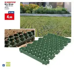 Hubo IN KUNSTSTOF 60 x 39 cm -dikte: 40 mm. 21,32/m² aanbieding