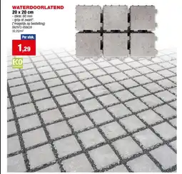 Hubo WATERDOORLATEND 20 x 20 cm aanbieding