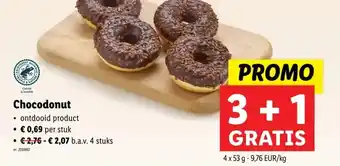 Lidl Chocodonut ontdooid product aanbieding