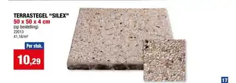 Hubo TERRASTEGEL SILEX 50 x 50 x 4 cm aanbieding