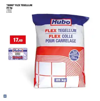 Hubo HUBO FLEX TEGELLIJM 25 kg aanbieding