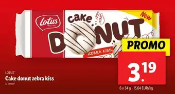 Lidl Cake donut zebra kiss aanbieding