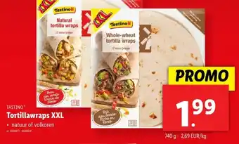 Lidl Tortillawraps XXL aanbieding