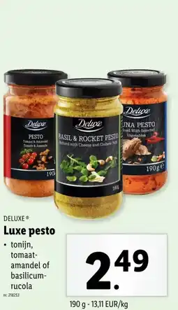 Lidl Luxe pesto aanbieding