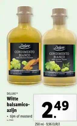 Lidl Witte balsamico- azijn ⚫ tijm of mosterd aanbieding