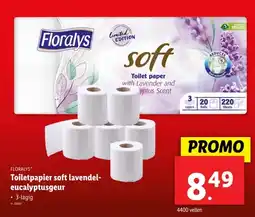 Lidl Toiletpapier soft lavendel- eucalyptusgeur aanbieding