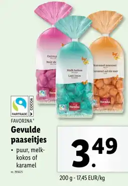 Lidl Gevulde paaseitjes aanbieding