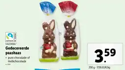 Lidl Gedecoreerde paashaas aanbieding