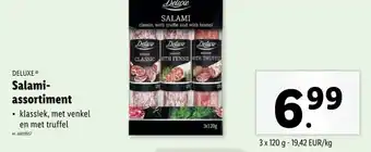 Lidl Salami- assortiment aanbieding