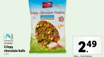 Lidl Crispy chocolate balls aanbieding