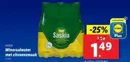Lidl Mineraalwater met citroensmaak aanbieding