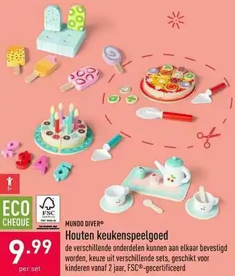 ALDI Houten keukenspeelgoed aanbieding
