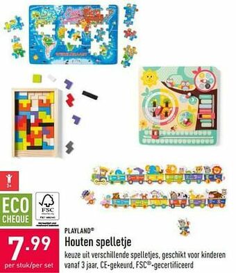 ALDI Houten spelletje aanbieding